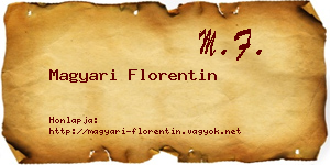 Magyari Florentin névjegykártya